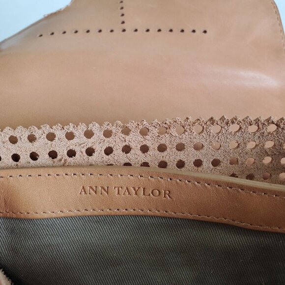 Ann Taylor Leather and Metal Cross Body Purse - Picture 5 of 10